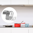 10pcs Stainless Steel S-Shaped Hanging Hooks Clothes Storage Rack Hook (S)