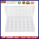 28pcs Nail Art Box Organizer Storage Transparent Jewelry Case Makeup Beauty