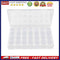 28pcs Nail Art Box Organizer Storage Transparent Jewelry Case Makeup Beauty
