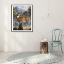 5D DIY Diamond Painting Deer Full Round Drill Mosaic Rhinestone Picture Hom