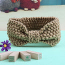 Fashion Baby Knit Crochet Bow Headband Warm Headband Child Headwear(Khaki)