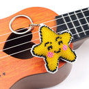 DIY Bead Embroidery Key Chain Cross Stitch Star Car Bag Pendant Handicraft Newly