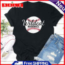 Independence Day Print Baseball Letter T-shirt Tee (Black M)