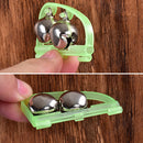 10pcs/Set Luminous Twin Bells Fishing Bite Alarms Portable Fishing Tackle Newly
