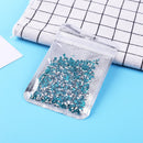 500pcs Glitter Shimmer Sharp Tip Nail Art Rhinestones Manicure Charm (Blue)