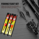 3pcs Fishing Bobber Line Kits Fishhook Buoy Fishing Float Set (Drop Type) Newly