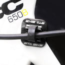 5pcs Bike Brake Cable Guide Clips Aluminium Alloy C Buckles Clamp (Black)