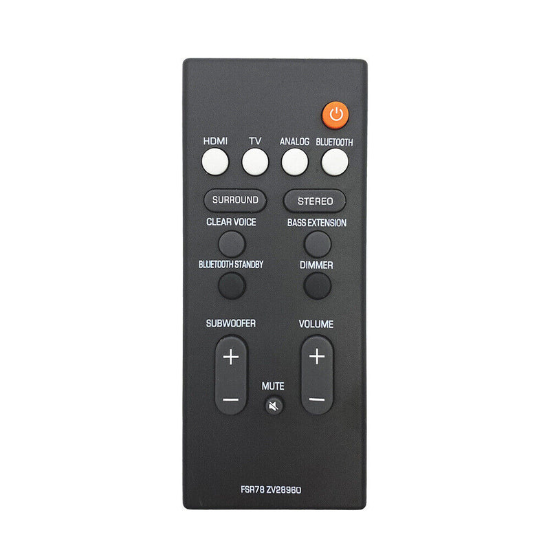 Remote Control FSR78 ZV28960 For Yamaha YAS-106 YAS-207 ATS-1060 ATS-1070