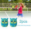2pcs Cartoon Animal Silicone Racquet Tennis Racket Anti Shock Absorber (H) Newly