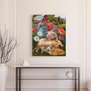 #A Farm Animals Oil Paint By Numbers Kit DIY Acrylic Painting on Canvas Frameles