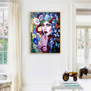 Flower Girl Oil Paint By Numbers DIY Canvas Wall Art Picture Craft Home Decor