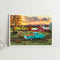 DIY Paint By Number Kit Sunset Scenery in Autumn No Frame for Home Decor