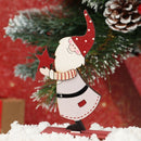 Children Santa Claus Wooden Craft Desktop Decoration Chrismtas Wood Ornament