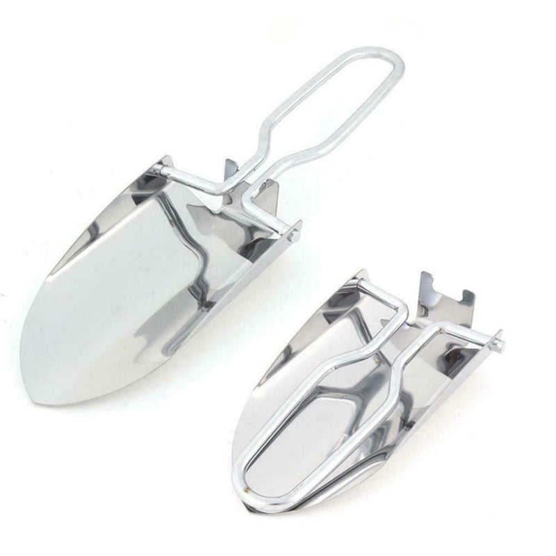 Mini Steel Collapsible Folding Shovel Camping Spade Tool w Bag Garden Q8T4