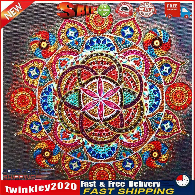 5D DIY Partial Special Shaped Drill Diamond Painting Mandala Decor (YK184) Newly