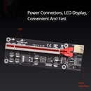 VER009S-Plus PCIE Riser 1X to 16X USB3.0 Cable SATA 6Pin Connector (Red)