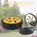 Portable Outdoor Round Mosquito Coil Holder Incense Burner Box Home Anti Scald