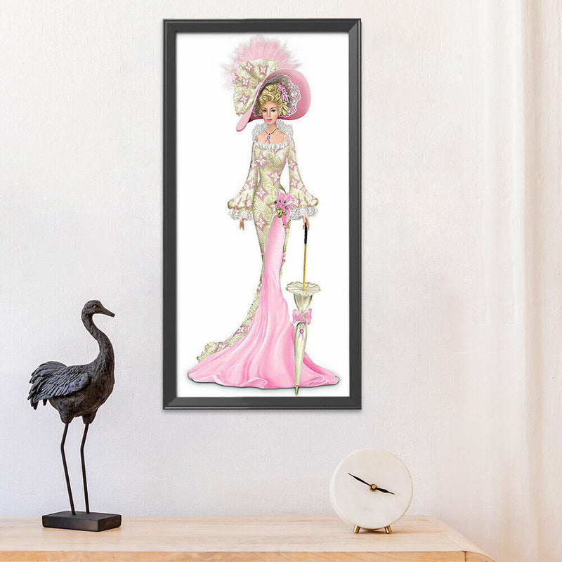 14CT Counted Cotton Thread Cross Stitch Kit DIY Noblewoman Embroidery Needlework