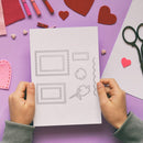 Flower Square Border Paper Cut Dies Stencil Silicone Seal Stamp Mold (C) Newly