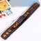 Wide Brown  Cuff Bracelet Leather Wristband Punk Snap Bracelet Wrap Bangle