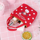 Woman Zip Canvas Coin Purse Handbag Tote Pocket Storage Money Bag (Sheep)