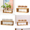 Wooden Frame Glass Vase Flower Arrangement Plant Flower Pot Hydroponic Vase