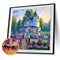 5D DIY Diamond Painting Kits Full Square Drill Garden Villa Mosaic Wall Pictu