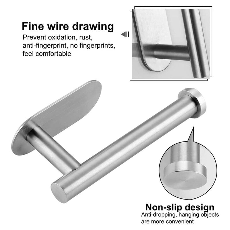 Toilet Paper Holder Adhesive Bathroom Tissue Holder Paper Roll Wall Stand Newly