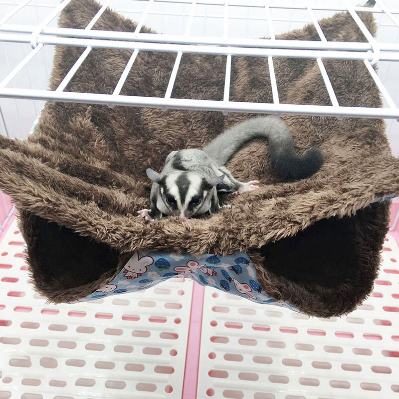 Small Animal Hammocks Hideout for Ferret Hanging Hammock Rat Bed Sleeping B