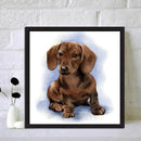 5D DIY Full Drill Diamond Painting Logy Dog Embroidery Needlework Wall Decor