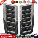 Universal ABS Plastic Car Hood Bonnet Vents RS MK2 Style Carbon Fiber Look Newly
