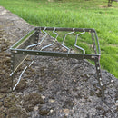 Outdoor Portable Folding BBQ Grill Windproof Camping Pot Stand Stove Rack