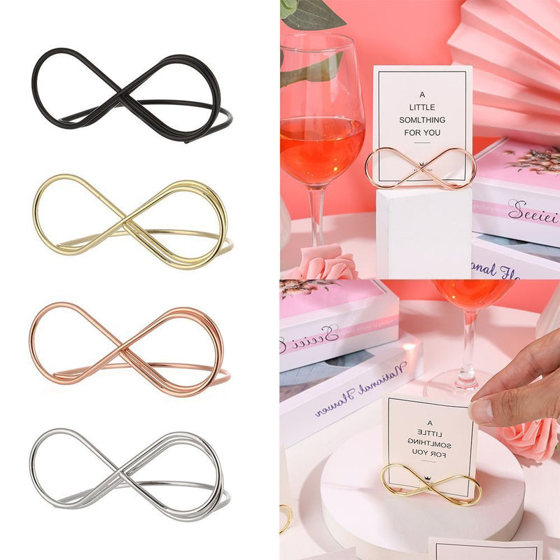 Decoration Party Photos Clips Table Numbers Holder Place Card Clamps Stand