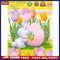 Easter Bunny Oil Paint By Numbers Kits Canvas Picture Wall Art DIY Craft Colo