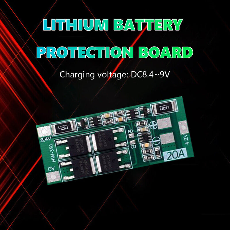 HW-391 2S 20A 18650 Lithium Battery Charger Protection Board BMS Module Newly