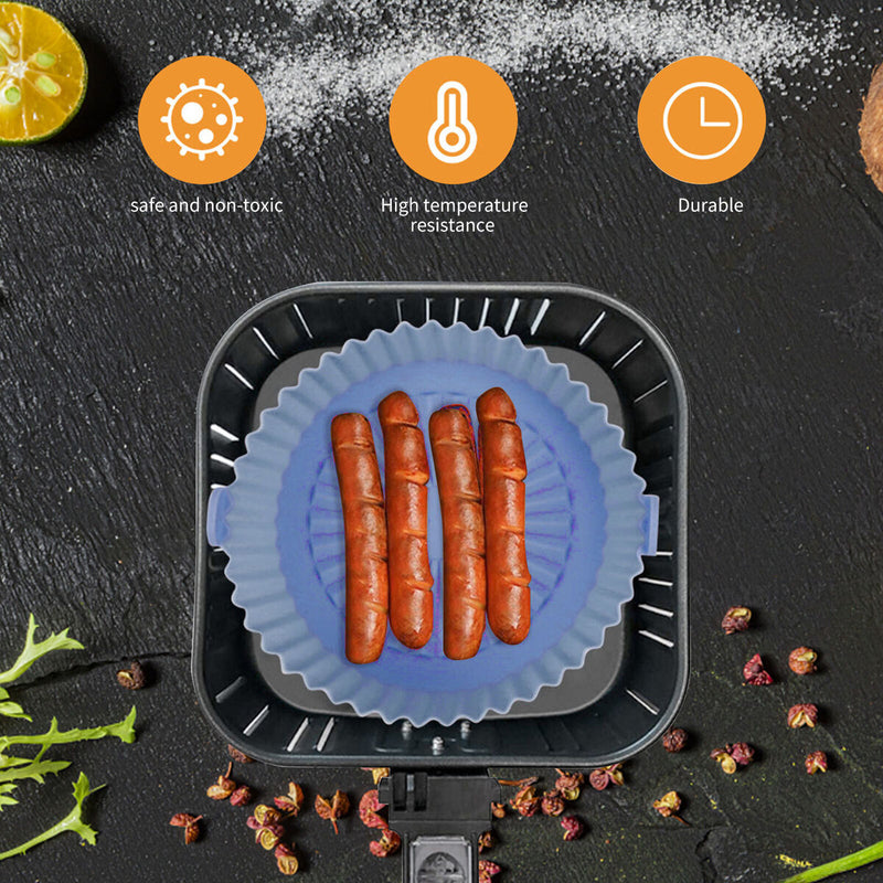 Air Fryer Silicone Pot - Replacement of Parchment Paper Liners Oven Accessories