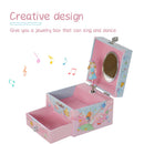 Jewelry Storage Organizer Music Box Girls Birthday Christmas Gift (Pink) Newly