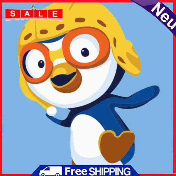 DIY Cartoon Animals Coded Hand Painted Drawing Oil Painting Kit by Numbers Gifts