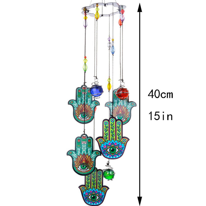 Wind Chimes Rainbow Maker Printed Metal Balcony Printed Windchimes Decorations