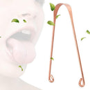 Stainless Steel Dental Cleaning Copper Tongue Scraper  Cleaner Oral Hygiene