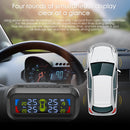 AN-10C Solar Car TPMS LCD Tire Pressure Monitoring Tyre Temperature Alarm System
