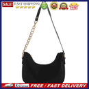 Women Pure Color Chain PU Shoulder Underarm Bag Retro Ladies Small Hobos Handbag