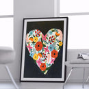 5D DIY Diamond Embroidery Heart Round Drill Diamond Painting Kit Bedroom Decor
