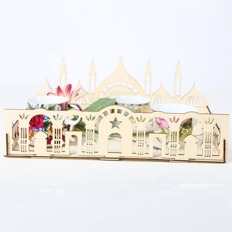 Eid Mubarak Eid Decor Islamic Ramadan Accessories Ramadan Decoration Food Tray