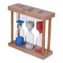 1/3/5 Minutes Wood Frame Hourglass Sandglass Sand Clock Timer Random Color