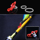 Fishing Hook Keeper Fishing Rod Lure Bait Safety Holder Plastic Hanger(Red)