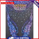 Partial Special Shape Drill Diamond Paint Angel Wing Mosaic Rhinestone Picture