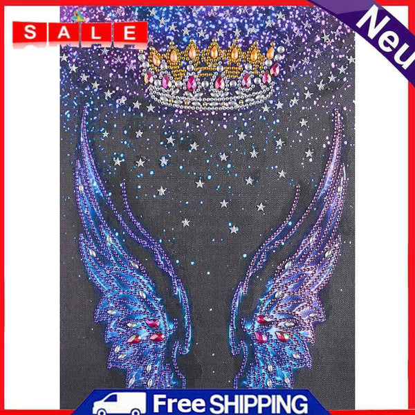 Partial Special Shape Drill Diamond Paint Angel Wing Mosaic Rhinestone Picture