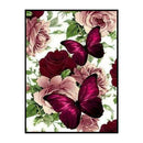 Butterfly Flower DIY Full Embroidery Set 11CT Counted Handmade Needlework Kits