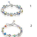 student fashion Geometric Shape Bracelet adjustable Crystals Link Chain
